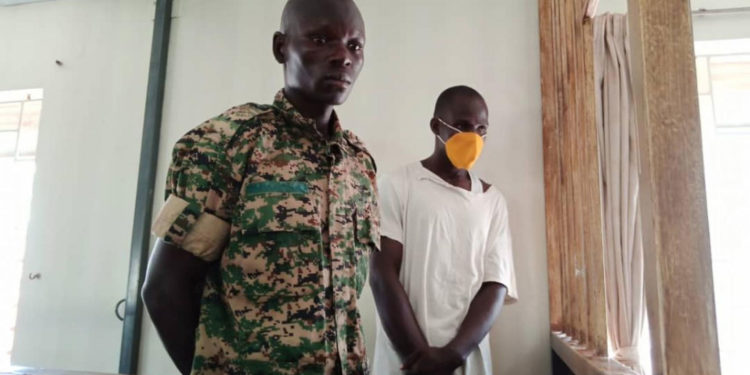 Privates Sam Omeno and Nathan Esia have been sentenced to 33 years in jail. (IMAGE: URN )