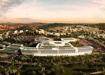 An artistic impression of Lubowa International Specialized Hospital