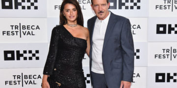 Spanish actors Antonio Banderas and Penelope Cruz attend the "Official Competition" premiere during the 2022 Tribeca Festival on June 14, 2022 in New York City.